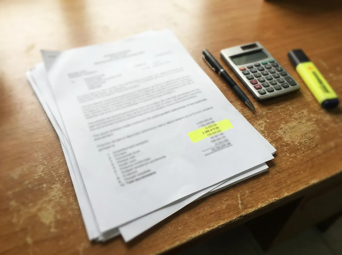 Insurance scope of loss document showing replacement cost value, actual cash value, depreciation, and net claim summary lines