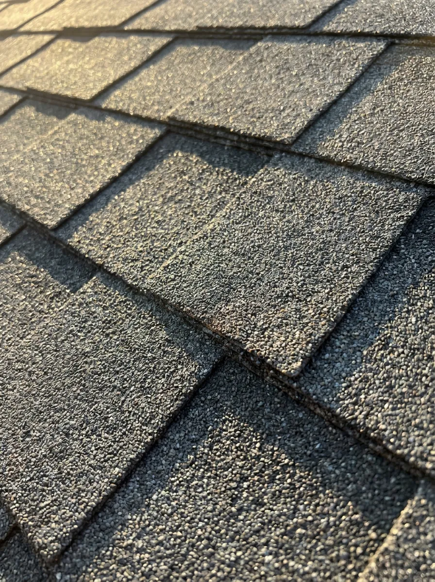 Architectural roof material close-up