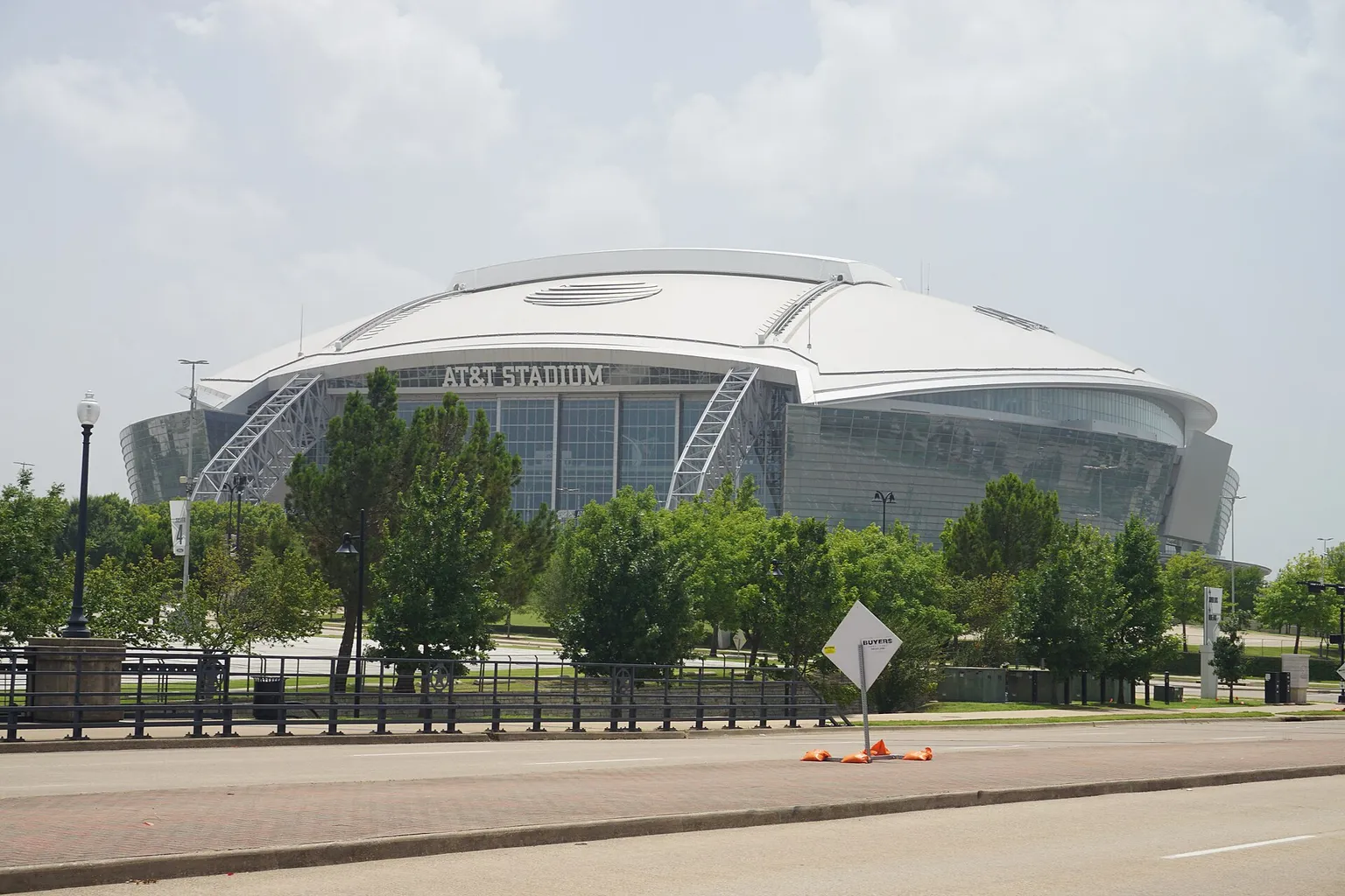 AT&T Stadium in the Arlington, Texas entertainment district