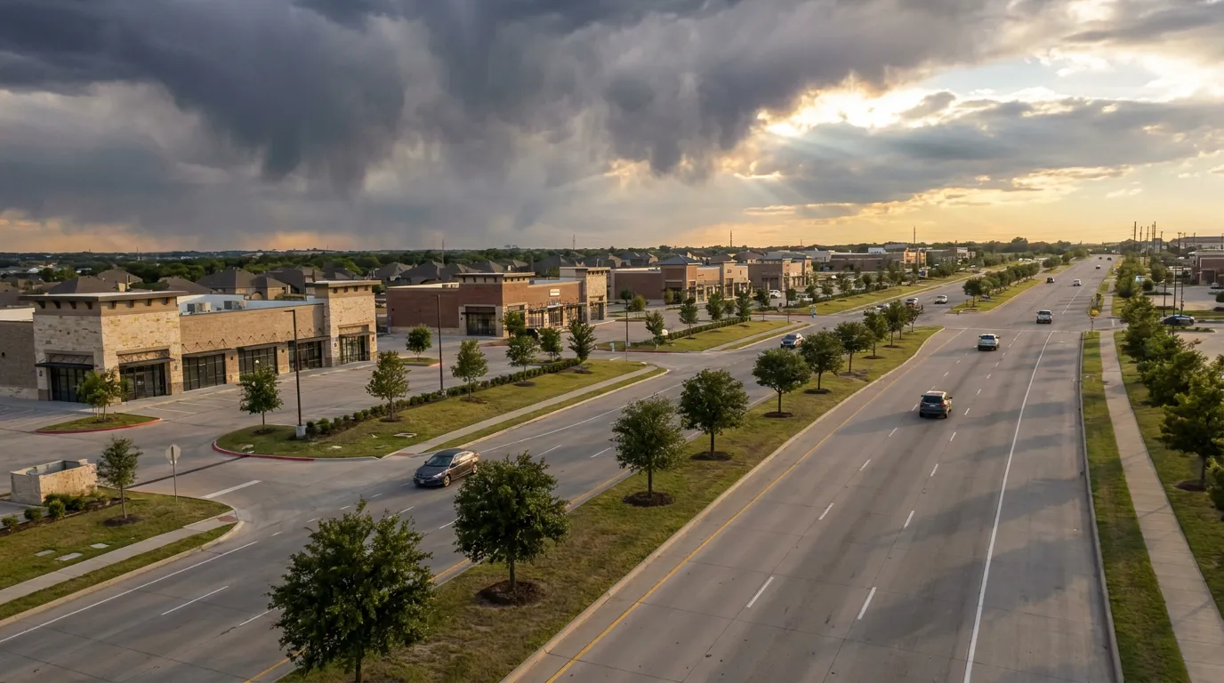 Preston Road (SH-289) corridor running north-south through Celina, TX