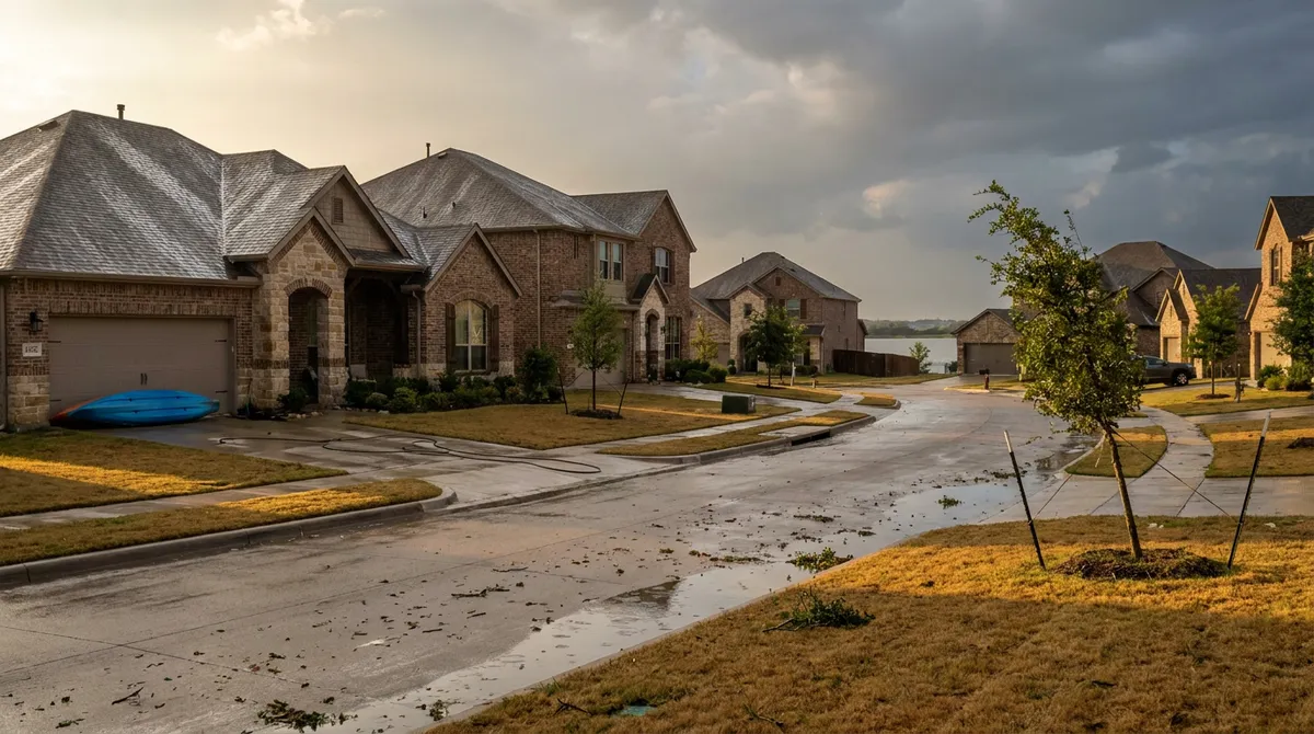 Eldorado Parkway, the main east-west arterial through Little Elm, TX