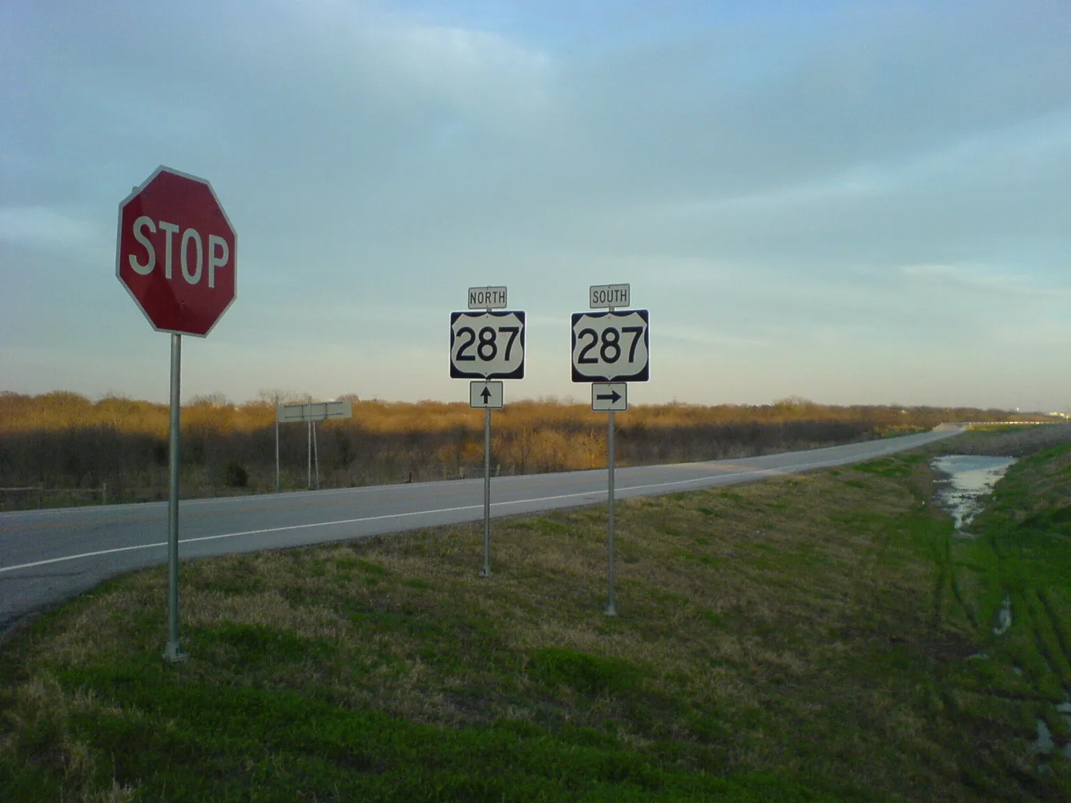 US-287 highway corridor through Midlothian, TX, a main commercial arterial in the hail belt