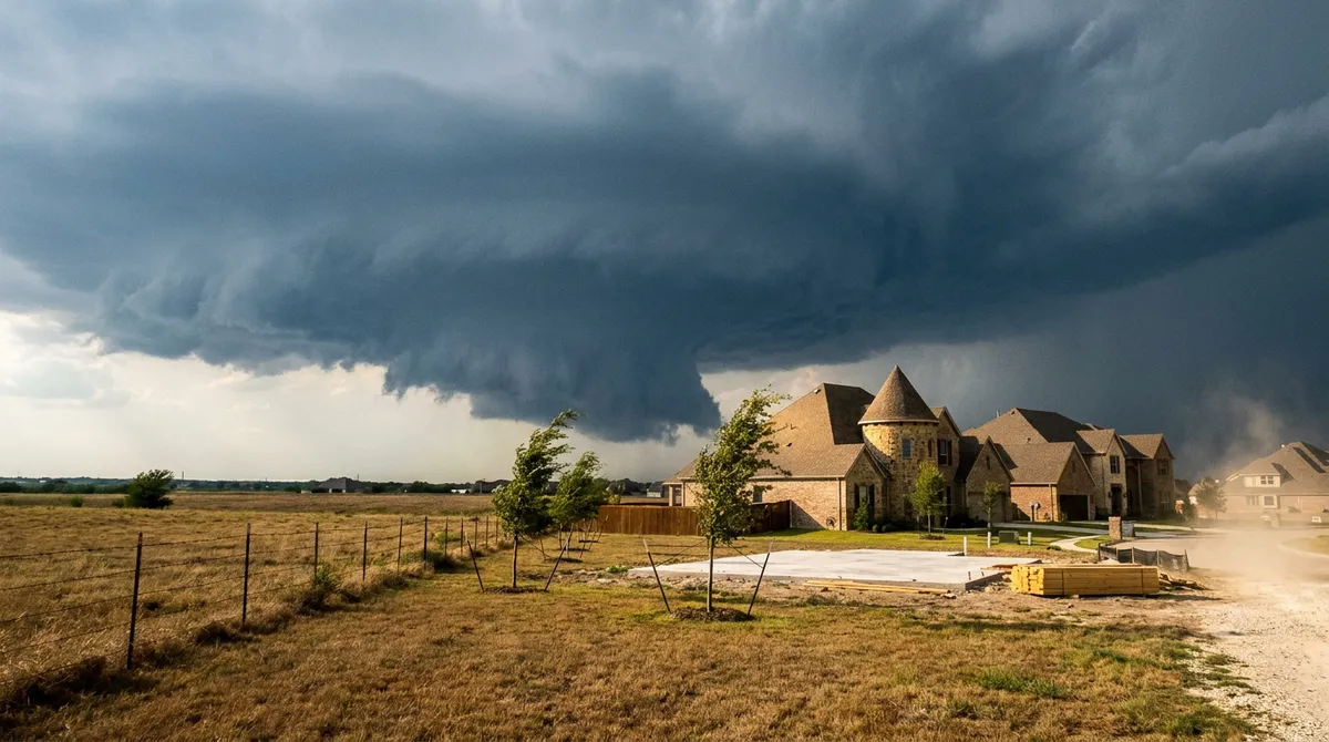 Preston Road and US-380 intersection in Prosper, TX, a main hail-swath corridor