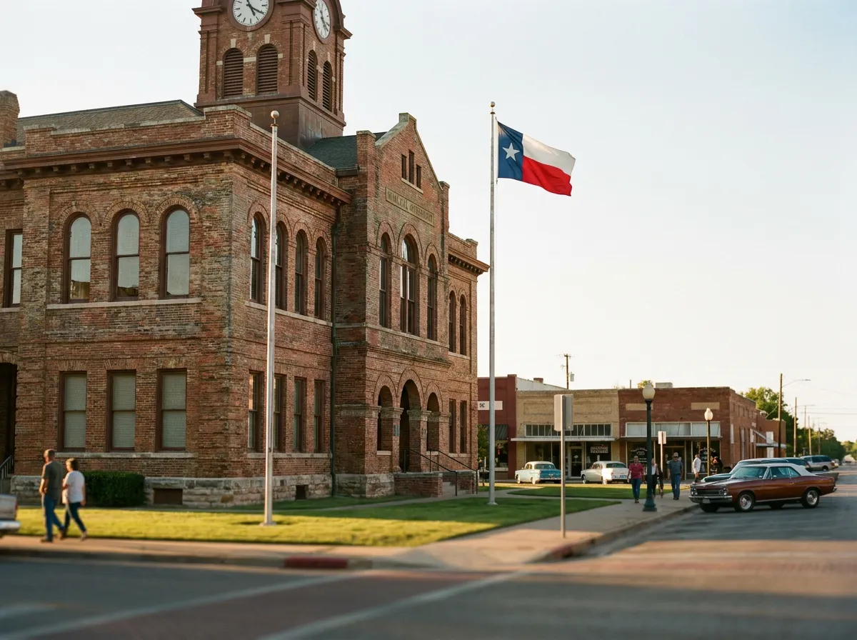 Sherman city development services building in downtown Sherman, TX