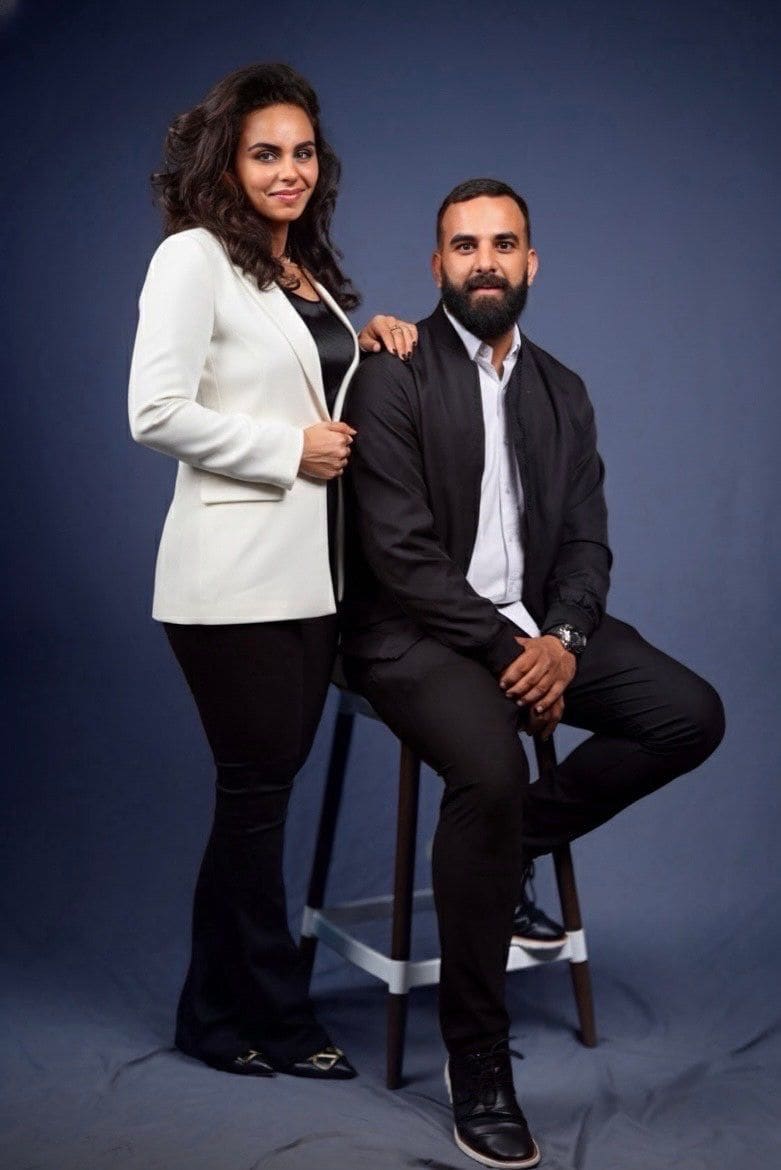 Mahmoud Abu Saad and Sara Bannat, founders of Roof Raiders & Co.