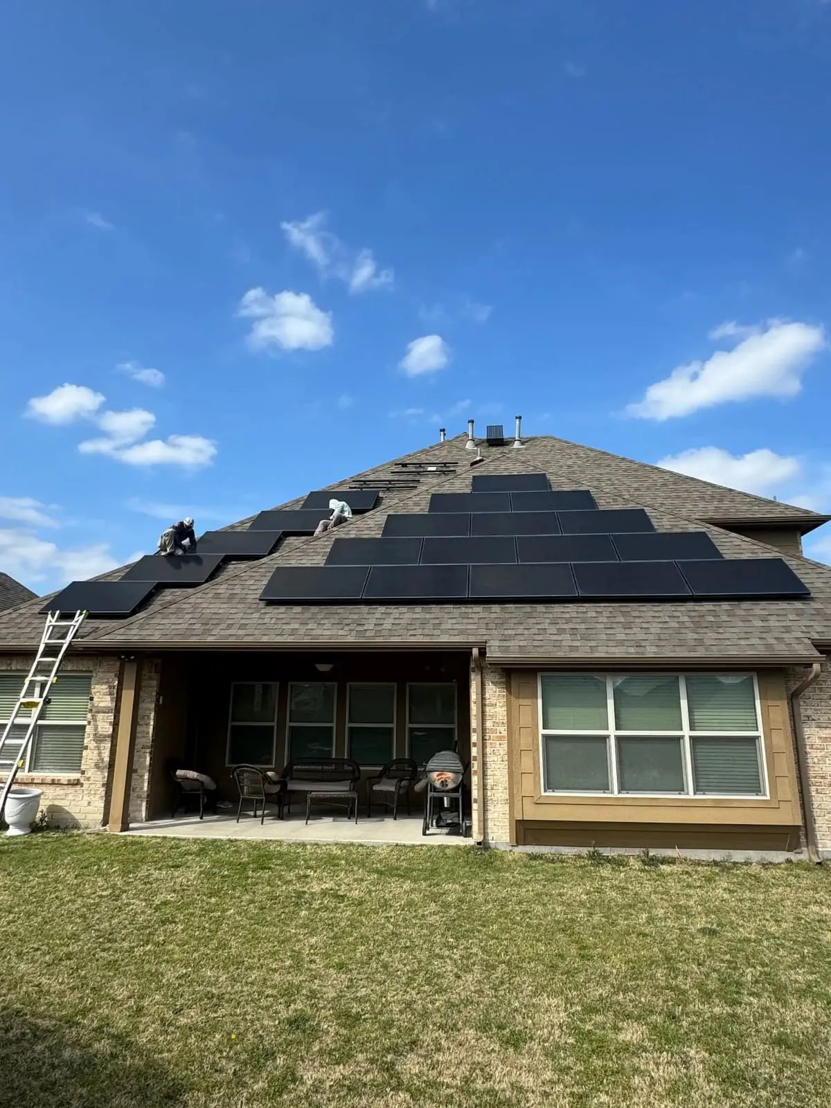 Solar panels reset on a new Roof Raiders roof in Wylie